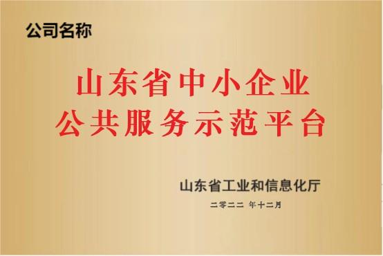 中小企业公共服务示范平台